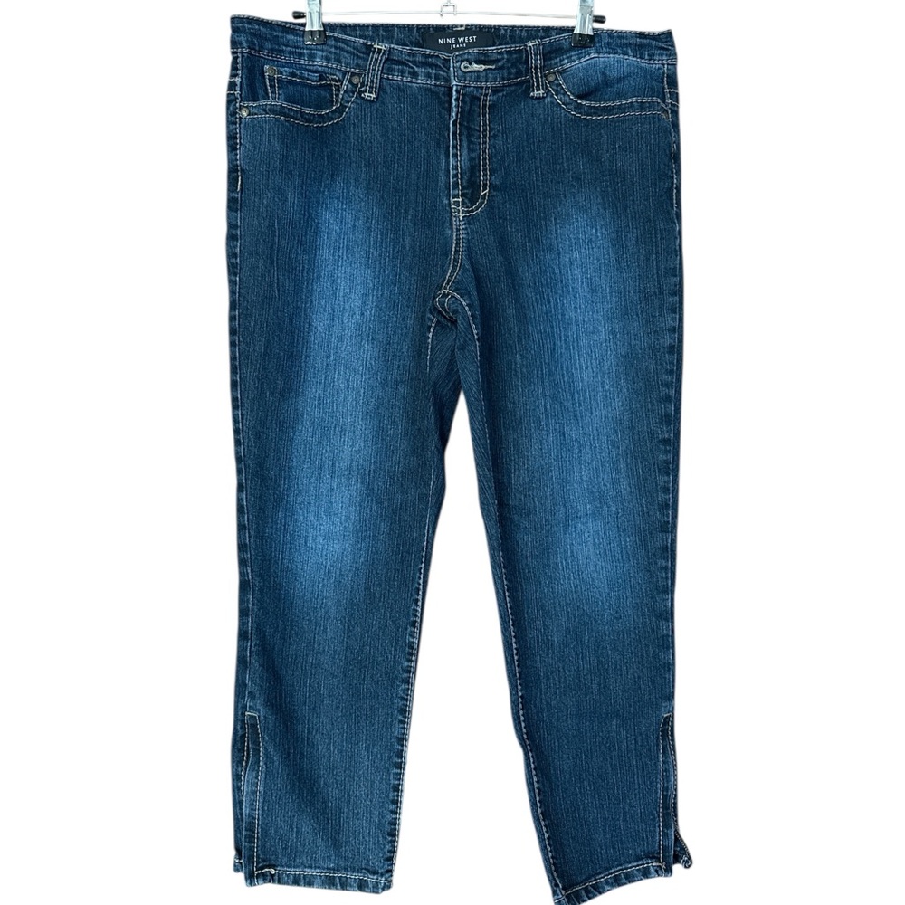 Nine West Dark Blue Ankle Jeans